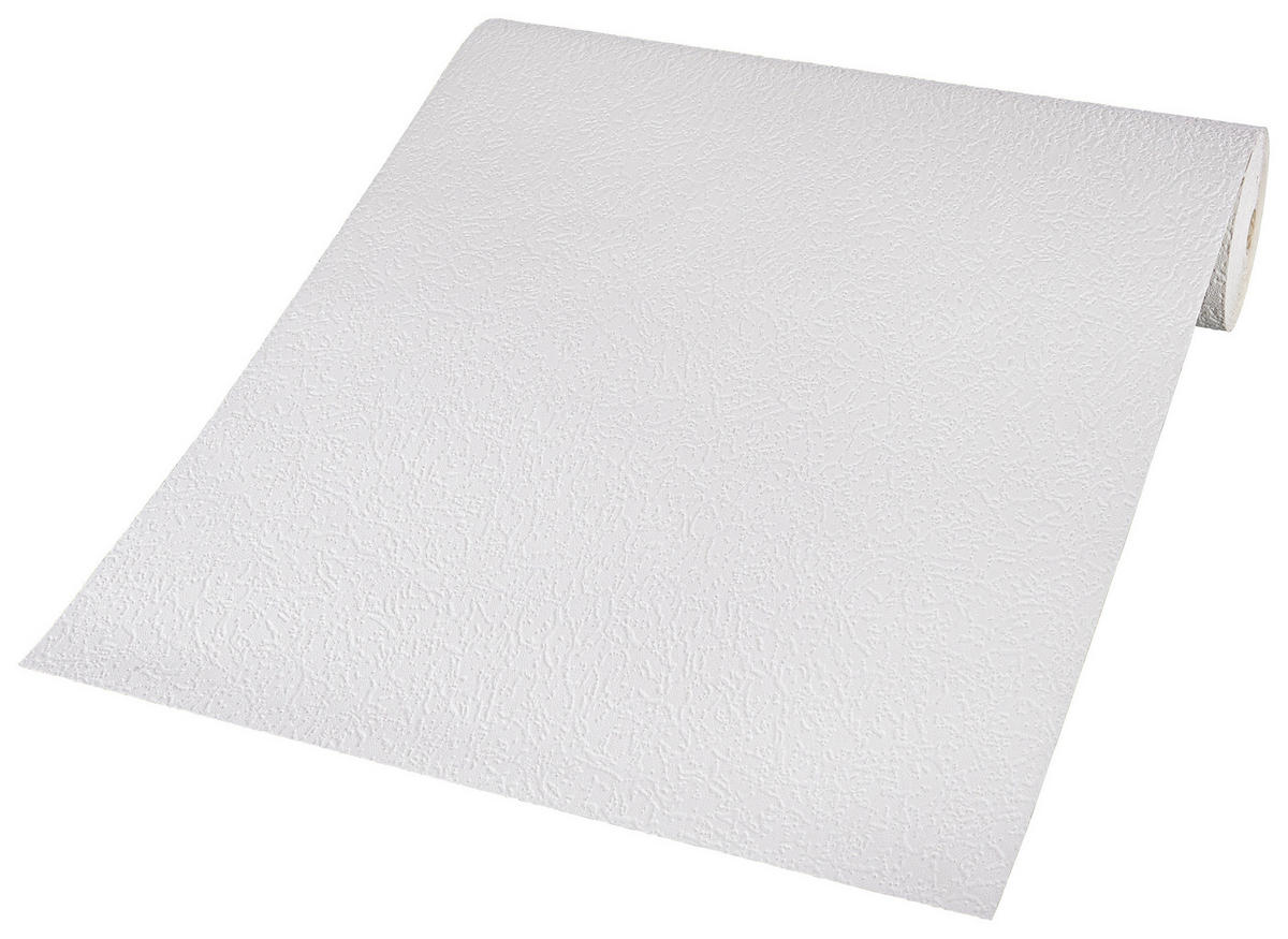 UGEPA Papiertapete weiß B/L: ca. 53x2000 cm Papiertapete_M74700 20m - weiß (53,00/2000,00cm) - UGEPA