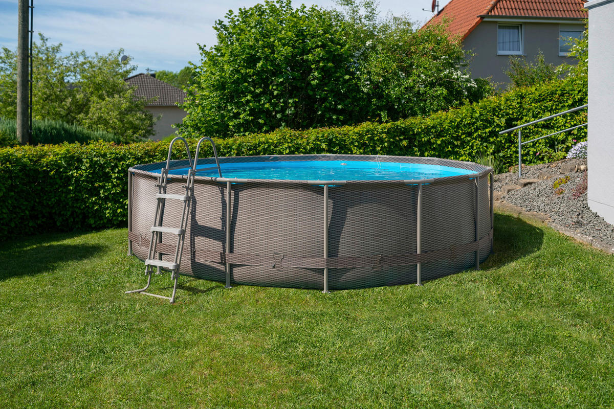 Summer Waves Poolset Active Frame H/D: ca. 106x457 cm Active Frame - braun (457,00/106,00cm) - Summer Waves
