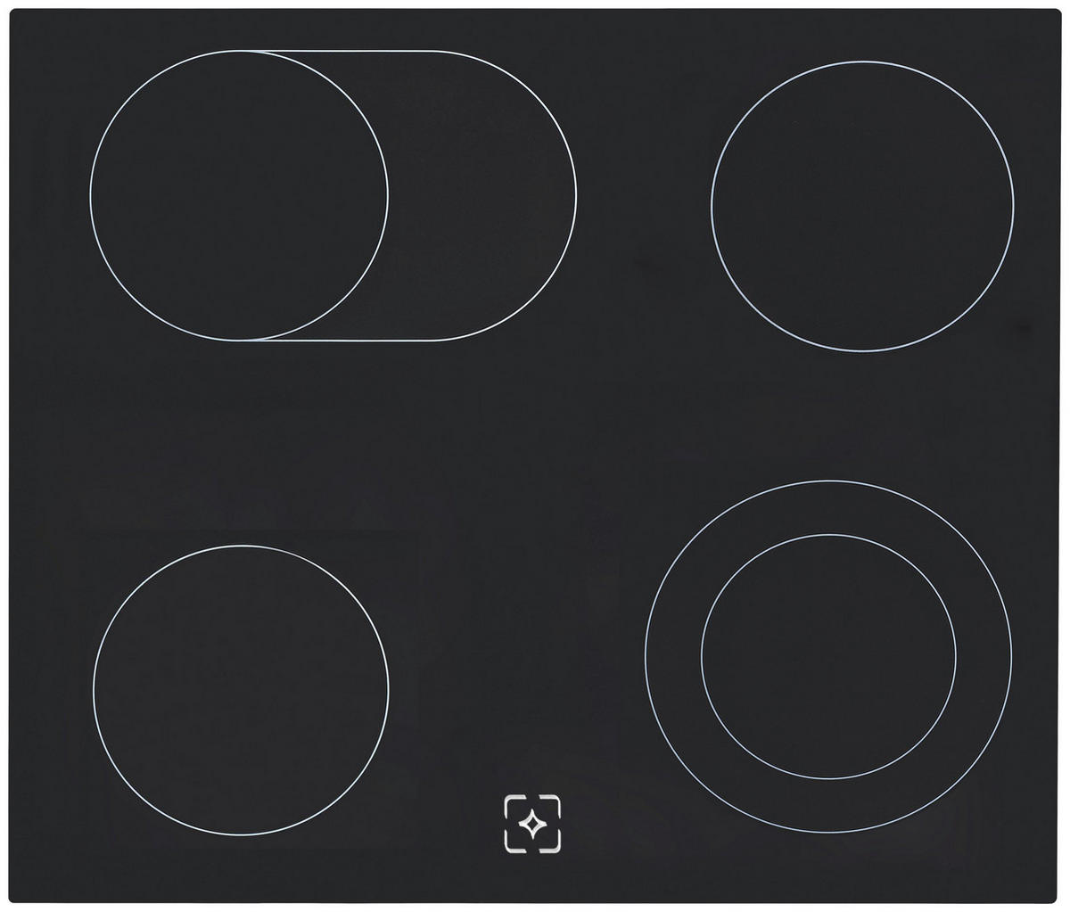 Respekta Küchenblock Premium schwarz hochglänzend B/H/T: ca. 200x200x60 cm Premium - Eiche/schwarz (200,00/200,00/60,00cm) - Respekta