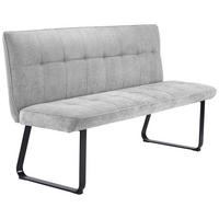 Bank TALEA hellgrau schwarz B/H/T: ca. 160x92x59 cm TALEA - hellgrau/schwarz (160,00/92,00/59,00cm) - byLIVING