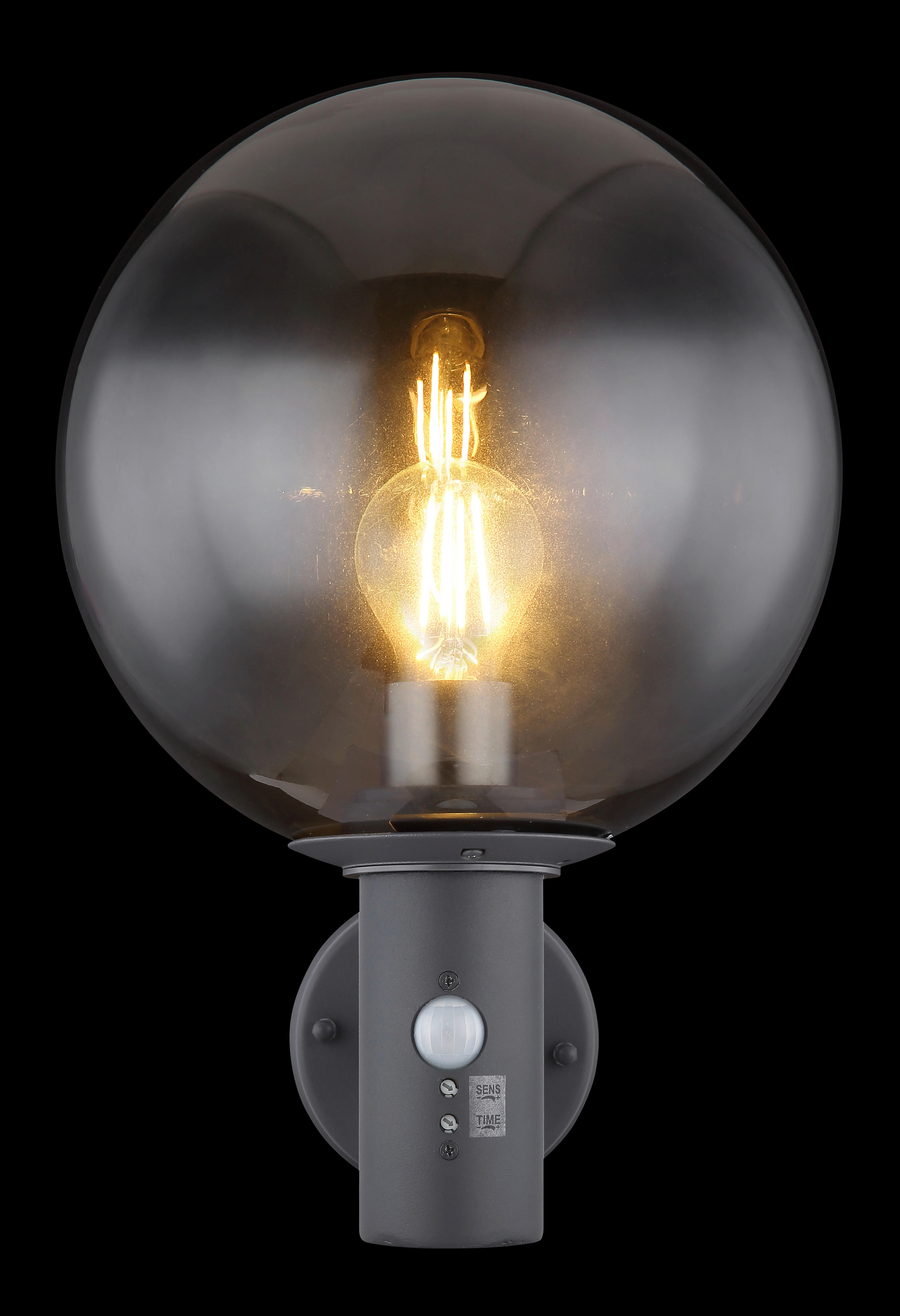 LED-Außenleuchte anthrazit B/H/D: ca. 25x37x25 cm HEDWIG - anthrazit (25,00/37,00cm) - GLOBO