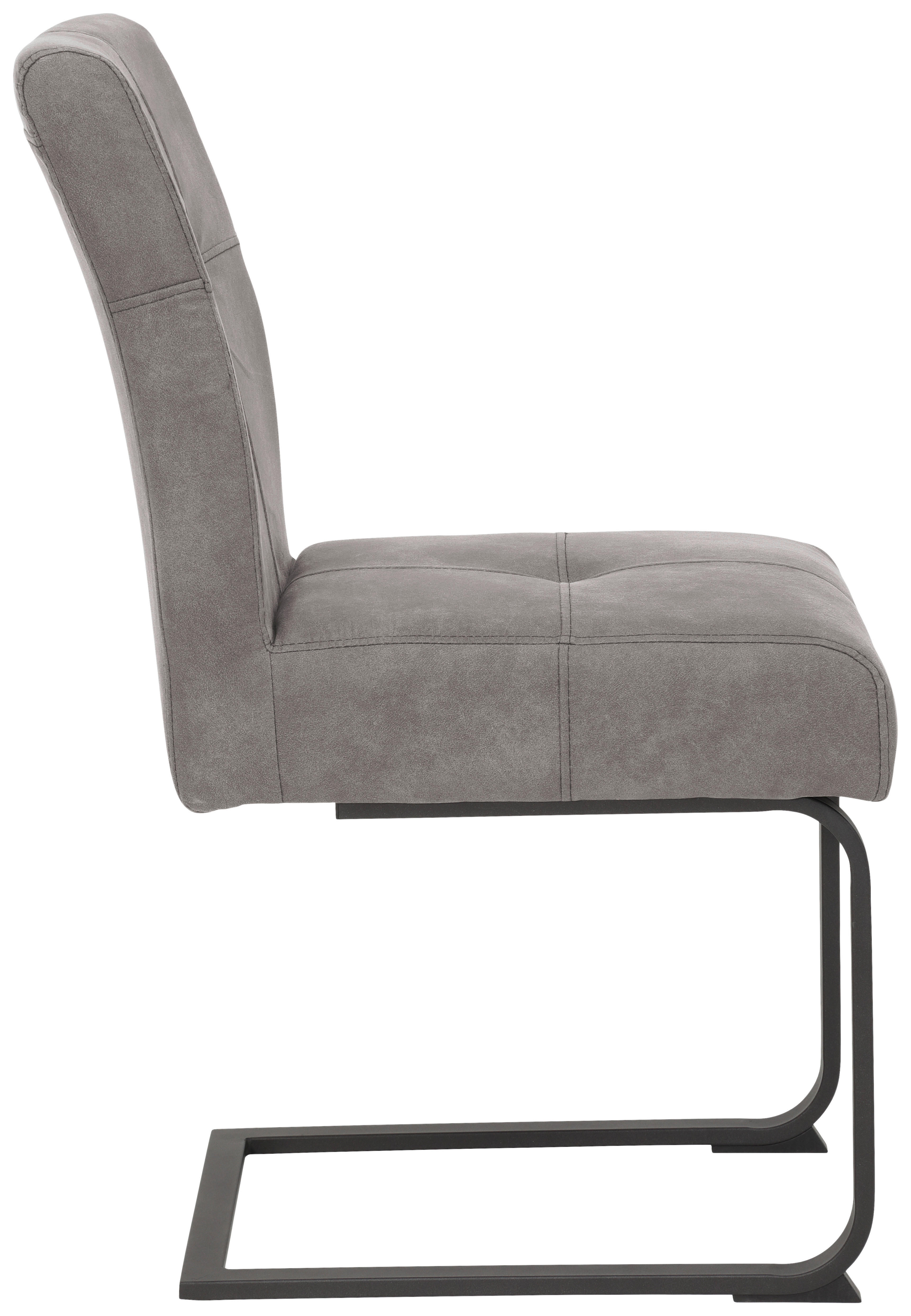 Essgruppe Luise II Eiche anthrazit Microfaser B/H/T: ca. 160x76x80 cm Luise II - Eiche/anthrazit (160,00/76,00/80,00cm) - Hela