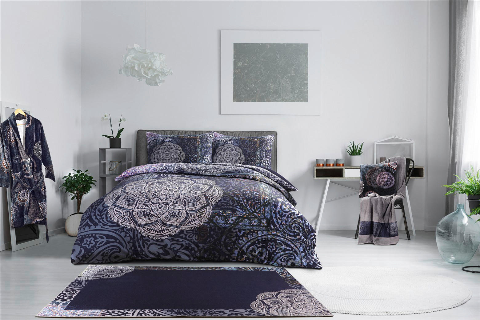 Thumbnail - Kenda Sand Flachgewebeteppich Medley 125 mehrfarbig B/L: ca. 130x190 cm