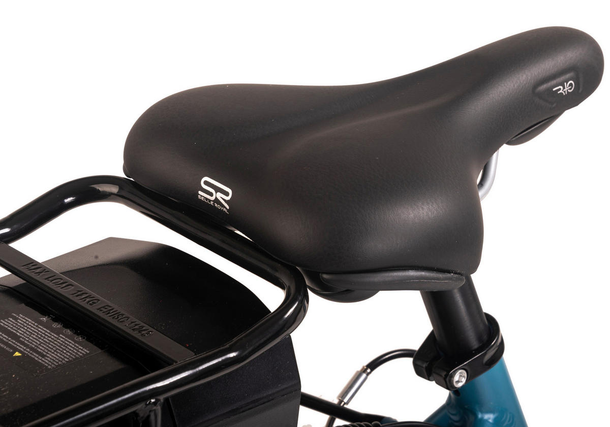 Hollandia City E-Bike Optima Basic KS189E 28 Zoll Rahmenhöhe 44 cm 7 Gänge türkis türkis ca. 250 W ca. 36 V ca. 28 Zoll Optima Basic - türkis - Hollandia