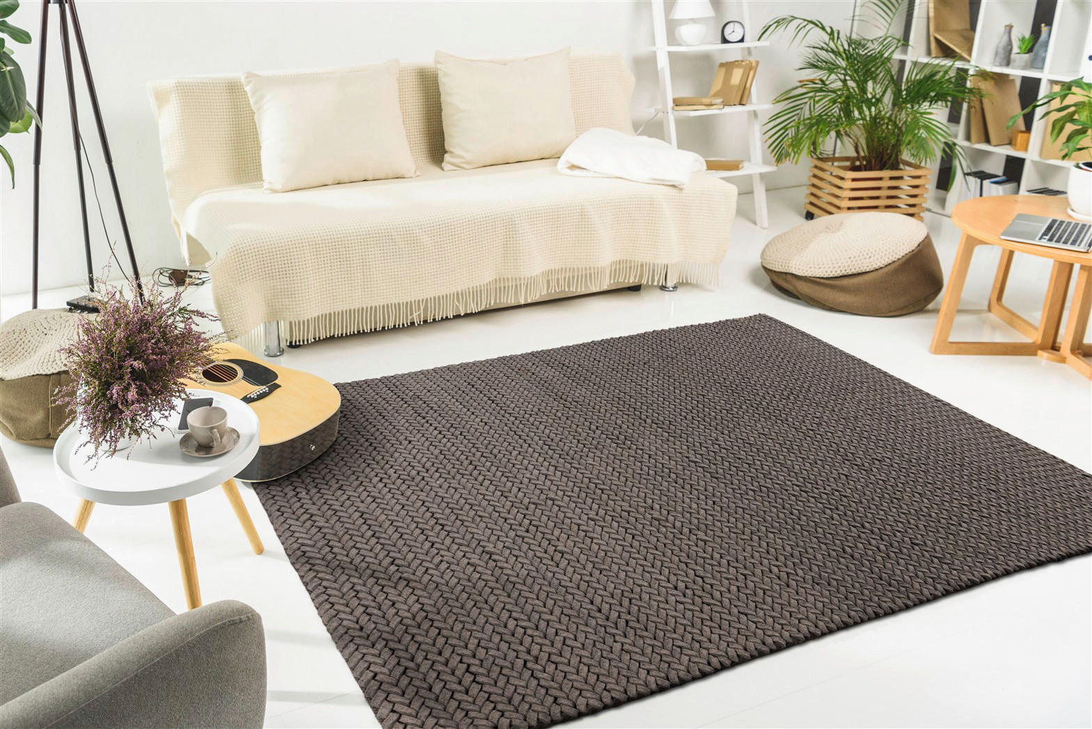 Padiro Flachflorteppich Robbie 125 grau B/H/L: ca. 200x2,1x290 cm Robbie 125 - grau (290,00/200,00/2,10cm) - Padiro