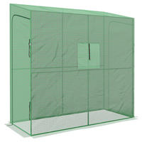 Outsunny Gewächshaus B/H/L: ca. 80x200x200 cm Gewächshaus - grün (200,00/80,00/200,00cm) - Outsunny