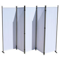 Grasekamp Paravent weiß Stahl H/L: ca. 165x268 cm Paravent_Sichtschutz_5tlg. weiß - weiß (268,00cm) - Grasekamp