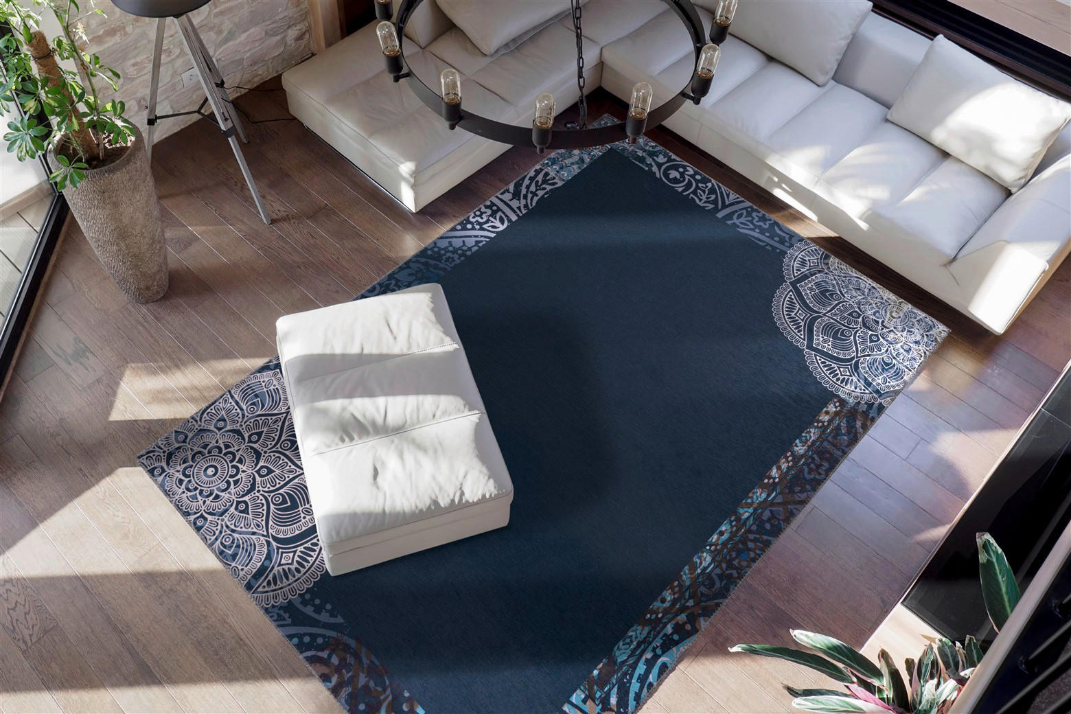 Thumbnail - Kenda Sand Flachgewebeteppich Medley 125 mehrfarbig B/L: ca. 130x190 cm