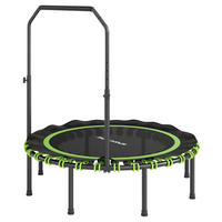 SPORTNOW Fitness Trampolin schwarz B/H/L: ca. 122x129x122 cm Fitness_Trampolin - schwarz/grün (122,00/122,00/129,00cm) - SPORTNOW