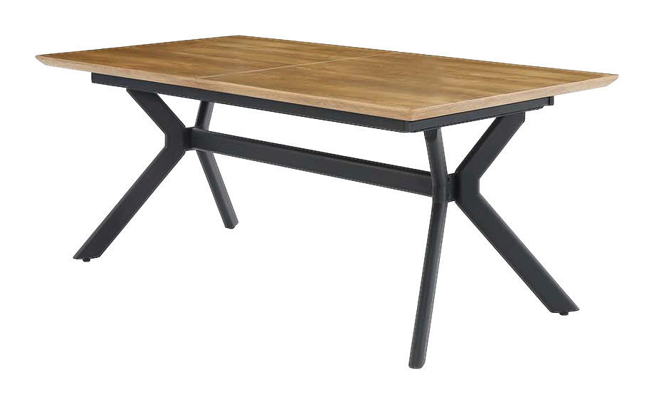 Esstisch  Eiche Wild Nachbildung B/H/T: ca. 180x76x100 cm Massimo_Esstisch_6003553 - Eiche/schwarz (180,00/76,00/100,00cm)