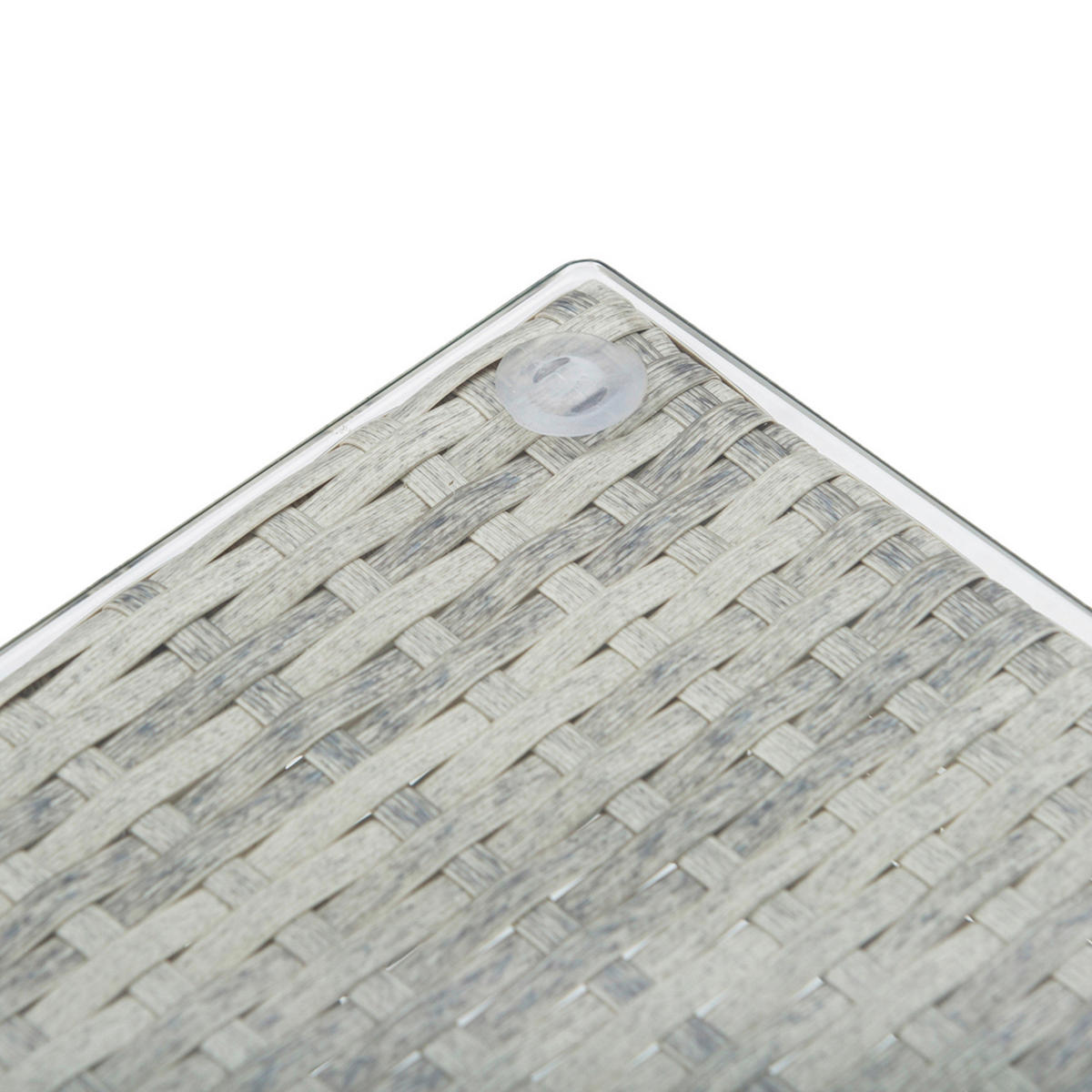 Outsunny Sitzgruppe grau Edelstahl B/H/L: ca. 69x196x59 cm Gartenmöbel-Set - grau (59,00/69,00/196,00cm) - Outsunny