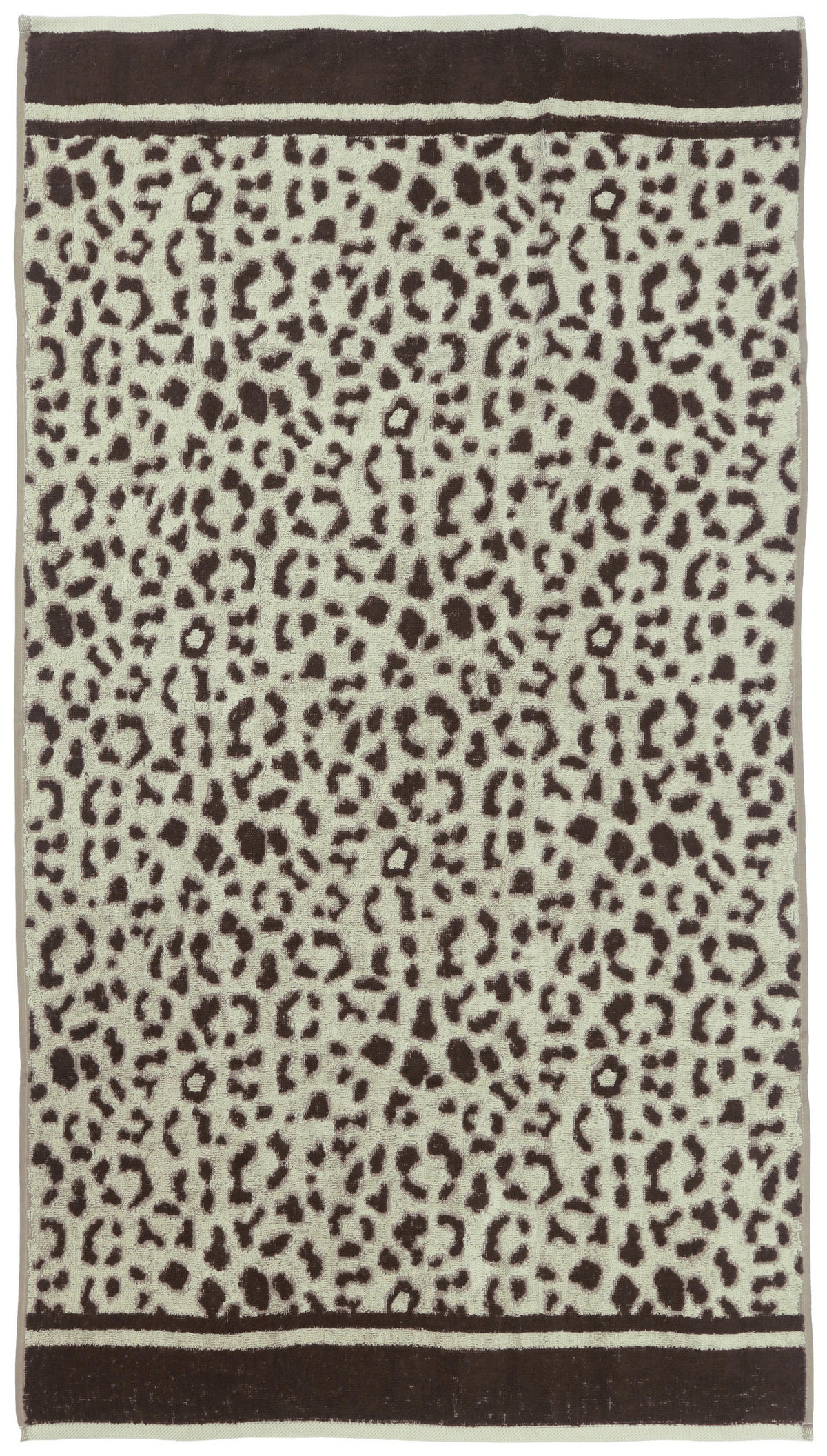 Duschtuch Duschtuch_Jacquard_Leo - braun/beige (70,00/140,00cm)