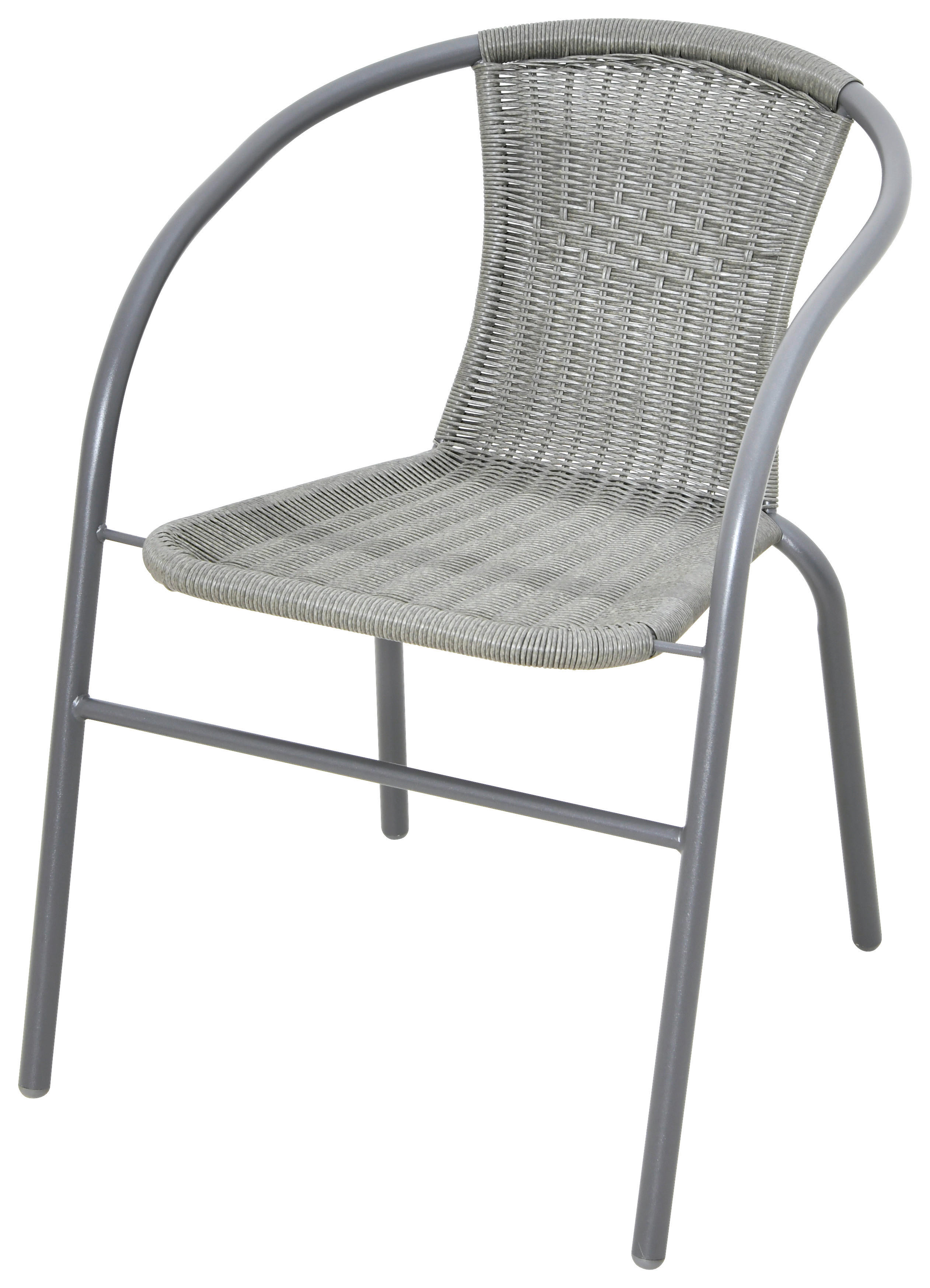 POCOline Gartenstuhl grau Stahl B/H/L: ca. 60x72x52 cm Gartenstuhl - grau (52,00/60,00/72,00cm) - POCOline