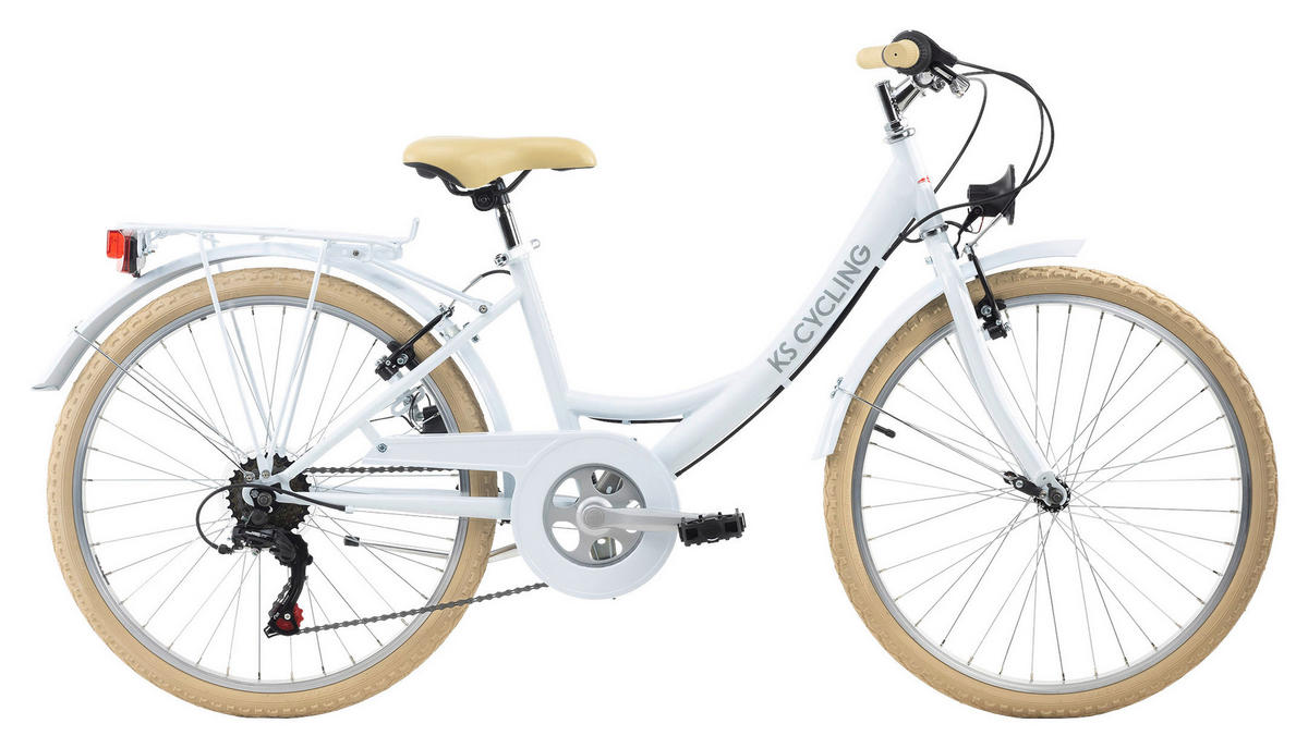 KS-Cycling Kinderrad Balloon 655K weiß ca. 24 Zoll Balloon - weiß (36,00cm) - KS-Cycling