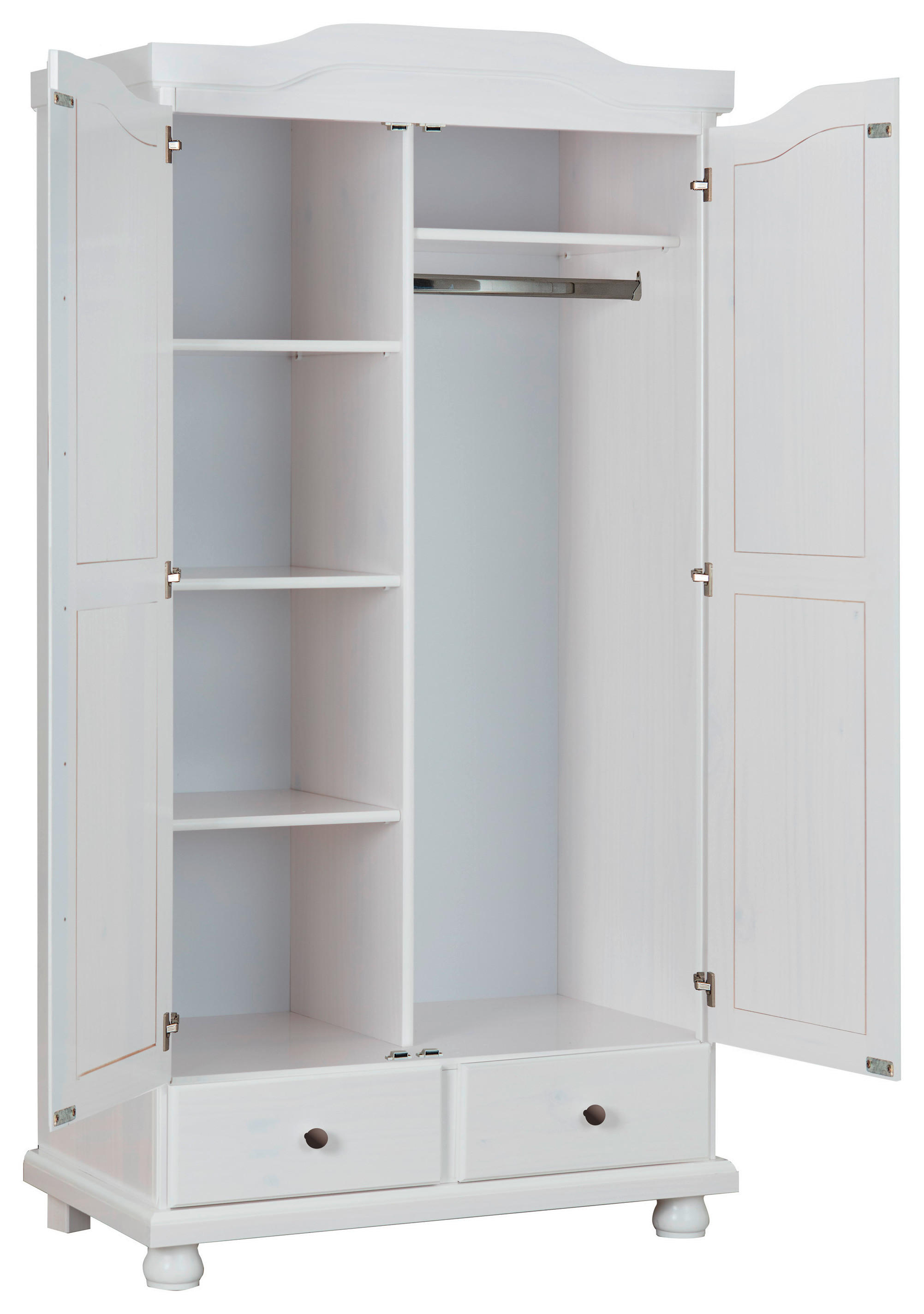 Kleiderschrank Reutte weiß B/H/T: ca. 104x198x56 cm Reutte - weiß (104,00/198,00/56,00cm) - Inter Link