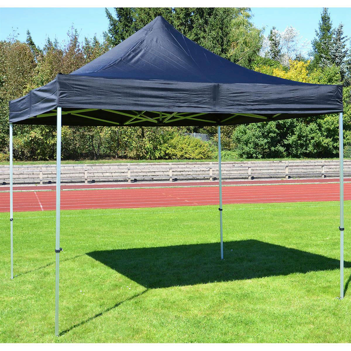 VCM Pavillon PROFI schwarz Polyester-Mischgewebe B/H/L: ca. 300x220x300 cm PROFI - schwarz (300,00/300,00/220,00cm) - VCM