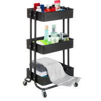 Rollwagen schwarz Metall B/H/T: ca. 44x76x33 cm Rollwagen_Pisa schwarz - schwarz (44,00/76,00/33,00cm)