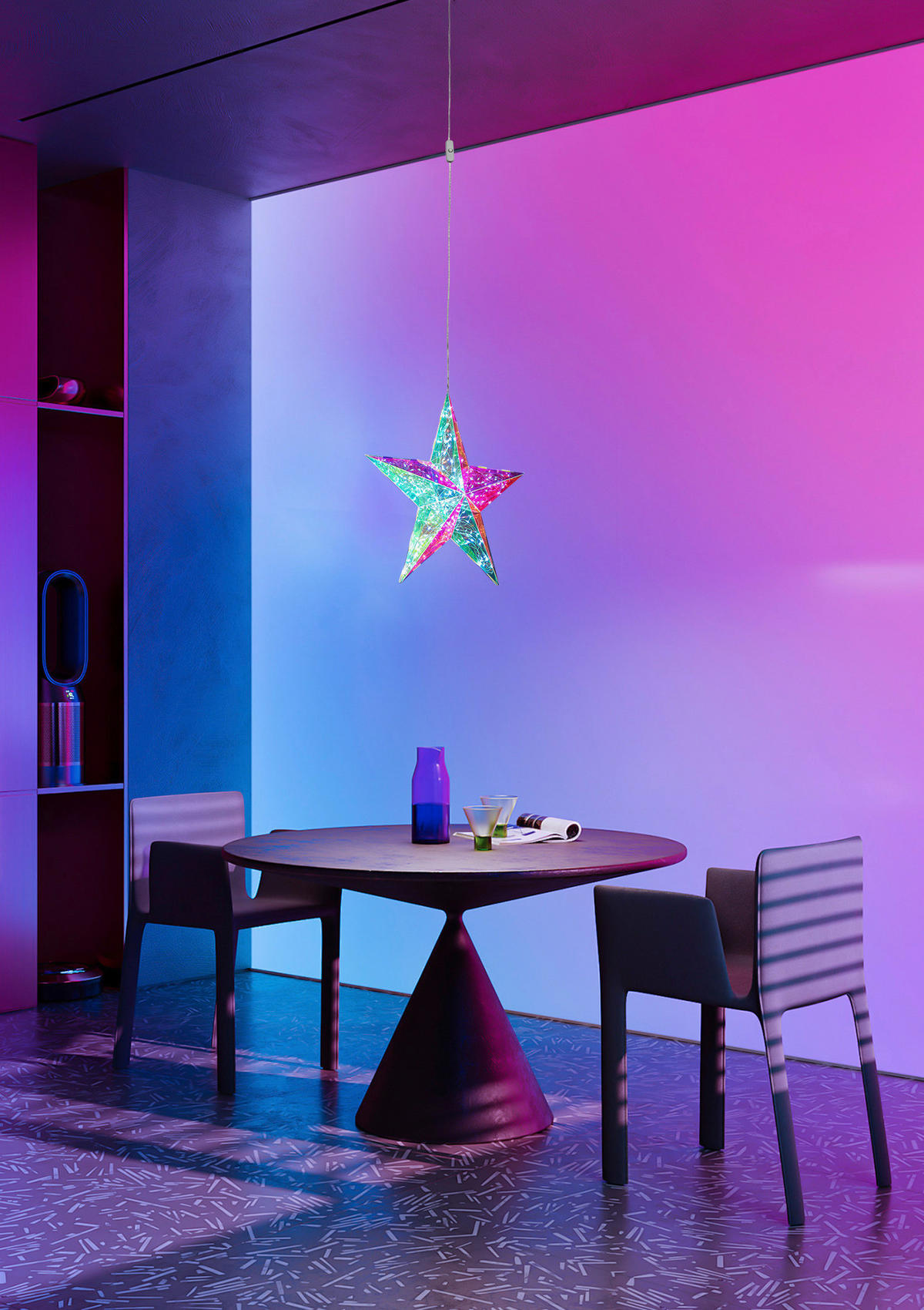 Nolo Dekoleuchte transparent B/H/L: ca. 30x10x30 cm LED-Dekoleuchte_Star - transparent (30,00/30,00/10,00cm) - Nolo