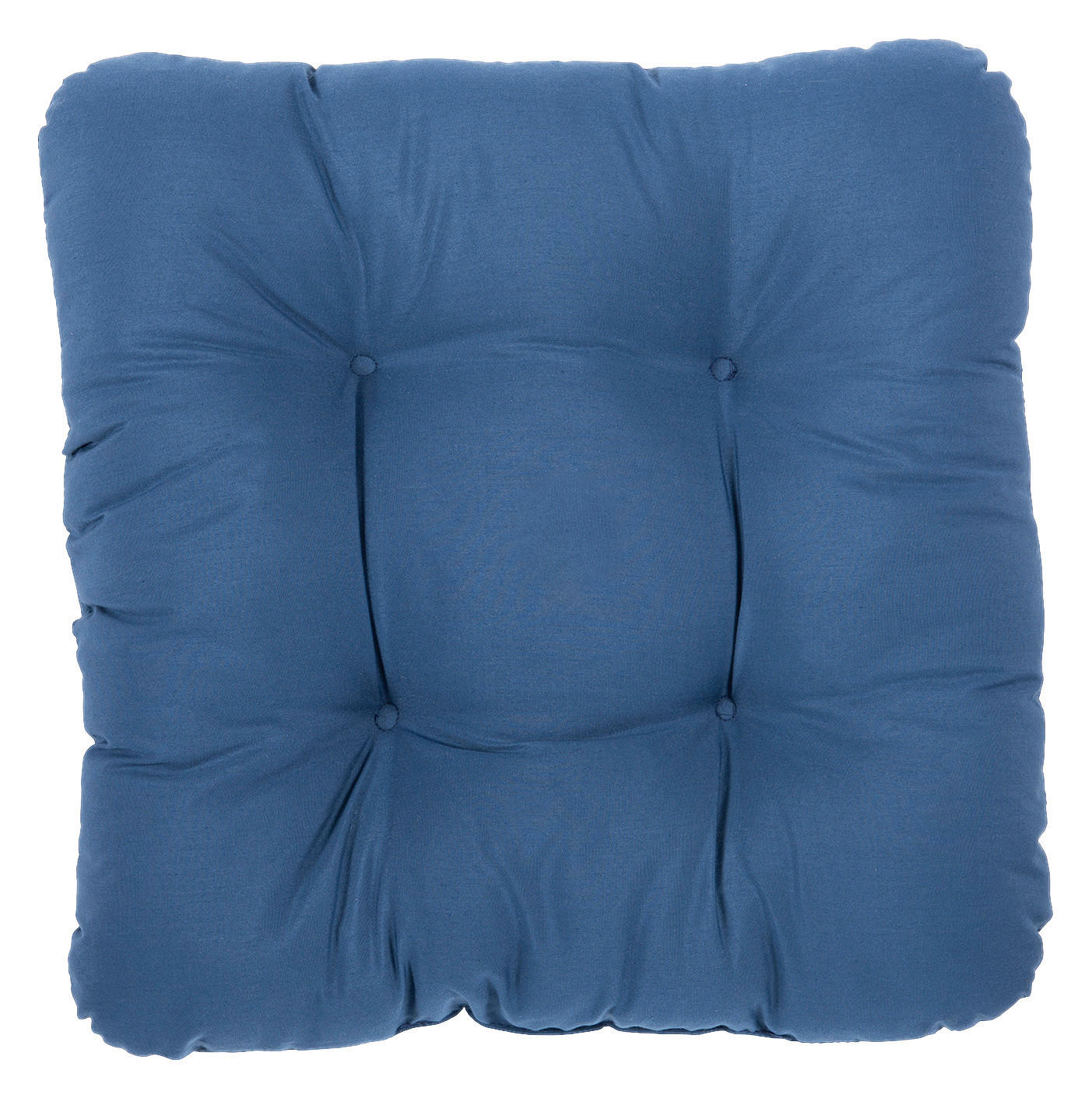 POCOline Sitzkissen blau Polyester B/H/L: ca. 38x6x38 cm Sitzkissen_Anna - blau (38,00/38,00/6,00cm) - POCOline