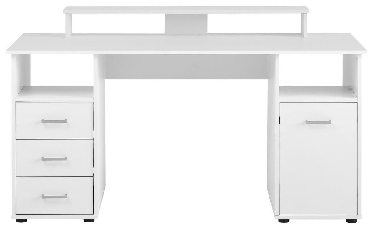 Schreibtisch Niels perlweiß Optik B/H/T: ca. 150x86,7x70 cm Niels - (150,00/86,70/70,00cm) - Möbelpartner