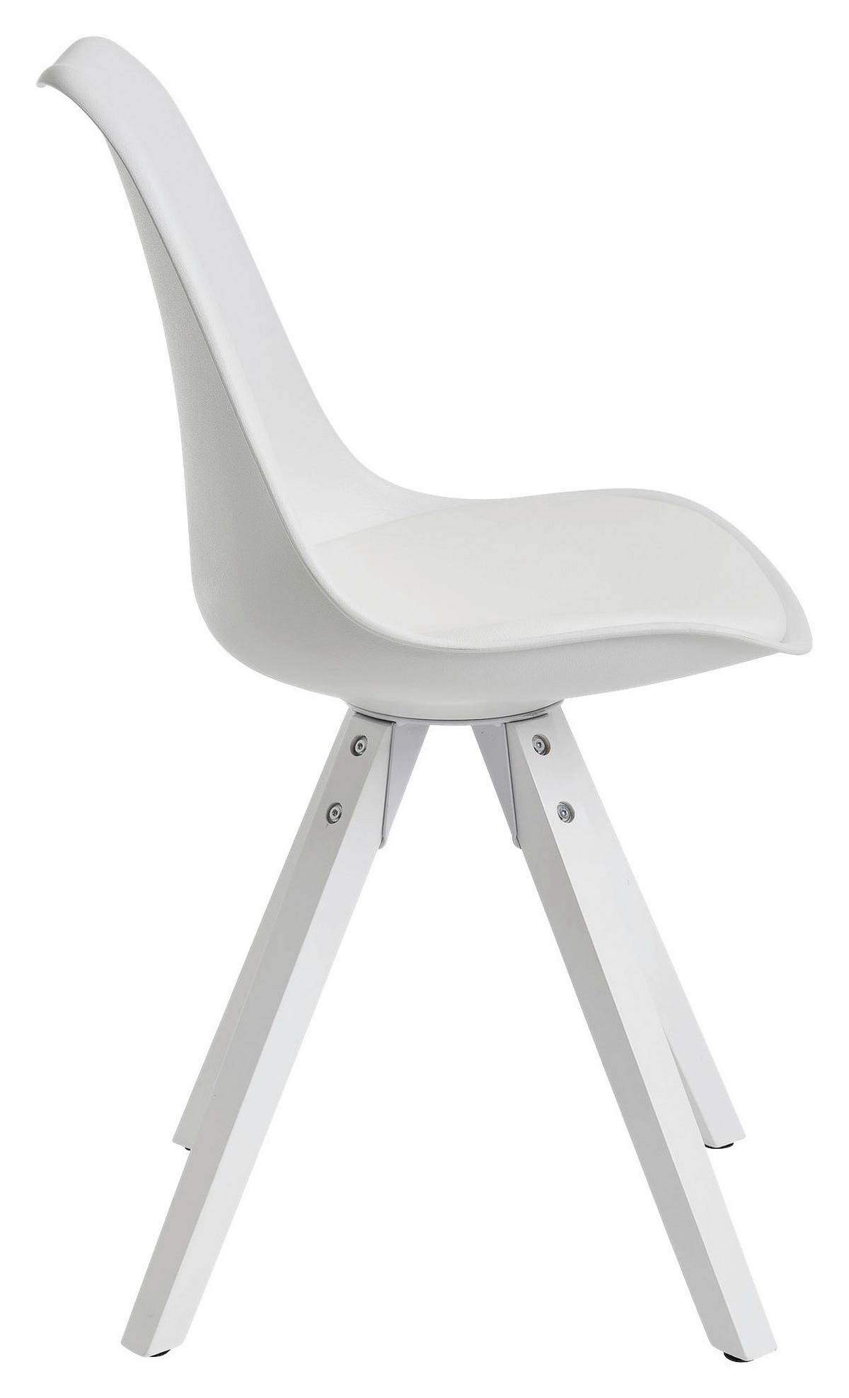 Stuhl 2er-Set. weiß B/H/T: ca. 49x87x52 cm 2er-Set. - weiß (49,00/87,00/52,00cm) - Wohnling