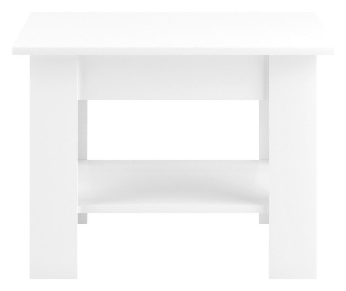 Couchtisch MINI weiß B/H/T: ca. 67x50x67 cm MINI - weiß (67,00/50,00/67,00cm) - WIPMEB