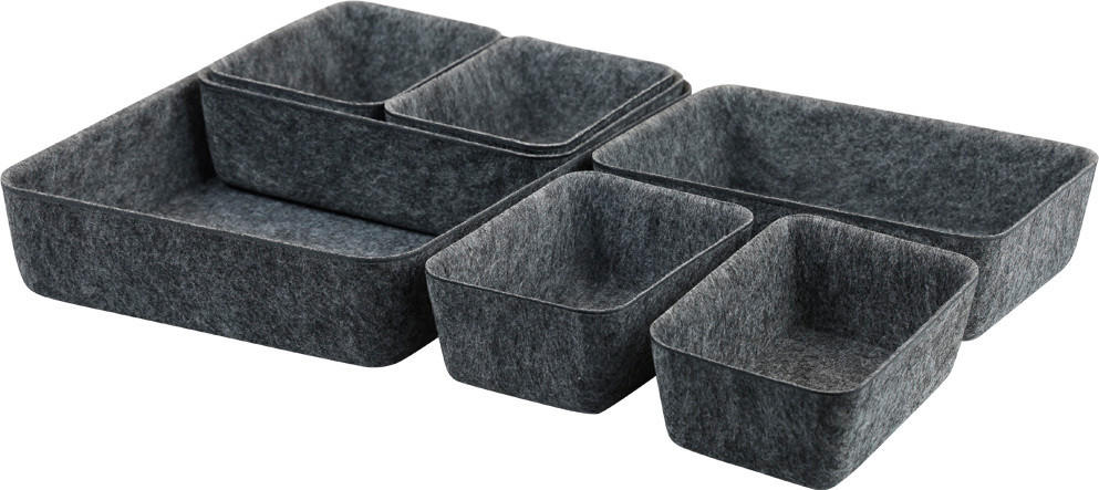 Kesper Schale schwarz Polyester B/H/L: ca. 20x5x28,5 cm Schalen - schwarz (28,50/20,00/5,00cm) - Kesper