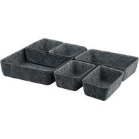 Kesper Schale schwarz Polyester B/H/L: ca. 20x5x28,5 cm Schalen - schwarz (28,50/20,00/5,00cm) - Kesper