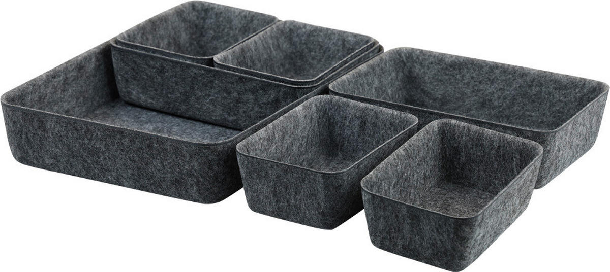 Kesper Schale schwarz Polyester B/H/L: ca. 20x5x28,5 cm Schalen - schwarz (28,50/20,00/5,00cm) - Kesper