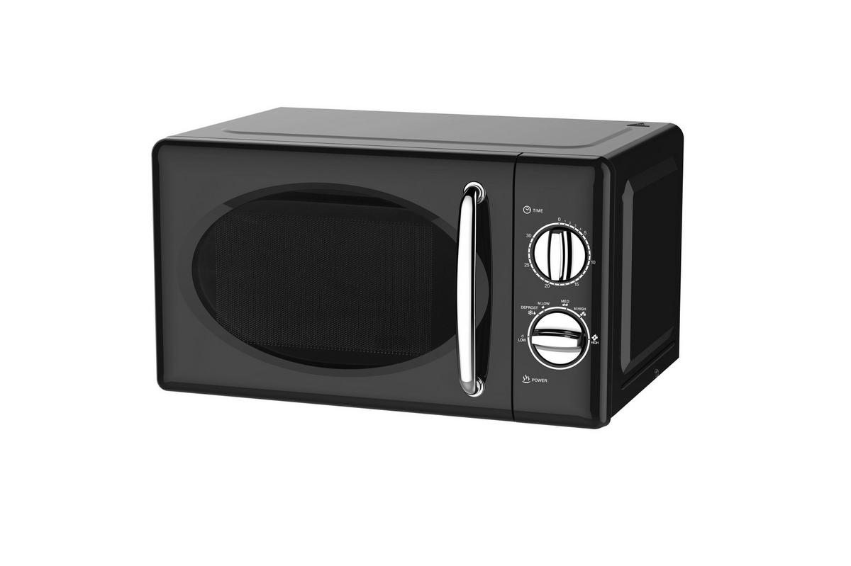 POCOline Mikrowelle 20MX30-L schwarz Metall B/H/T: ca. 45x26x35 cm ca. 20 l Mikrowelle_Rom - schwarz (45,00/26,00/35,00cm) - POCOline