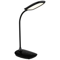 GLOBO LED-Tischleuchte mattschwarz schwarz Silikon Kunststoff B/H/T: ca. 13,6x40x28 cm BOTAL - schwarz/mattschwarz (13,60/40,00/28,00cm) - GLOBO