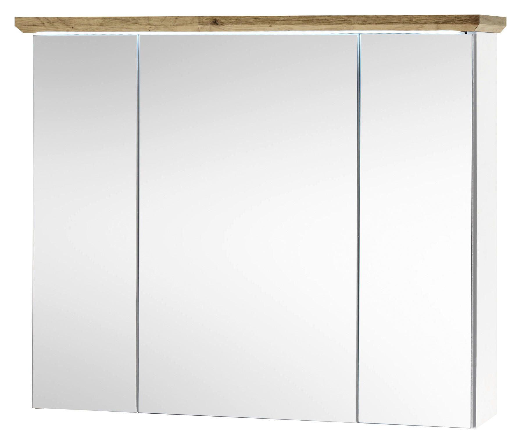 Spiegelschrank Toskana Eiche Artisan Optik weiß B/H/T: ca. 84x70x24 cm Toskana - Eiche/weiß (84,00/70,00/24,00cm)