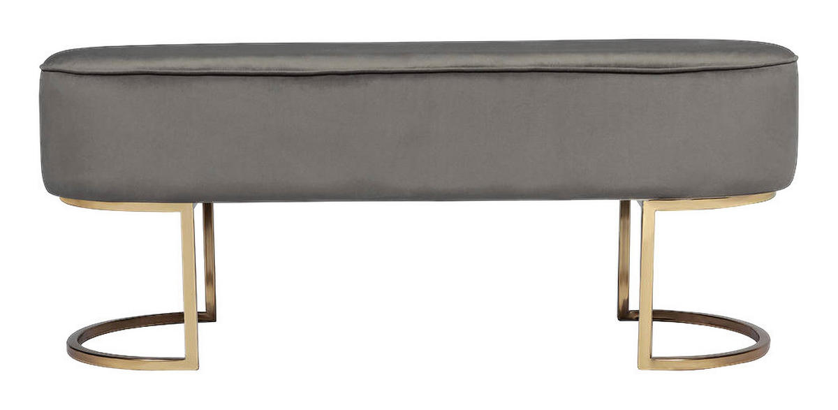 Sitzbank Athea 200 grau B/H/T: ca. 40x42x105 cm Athea 200 - gold/grau (40,00/42,00/105,00cm) - 360 Living