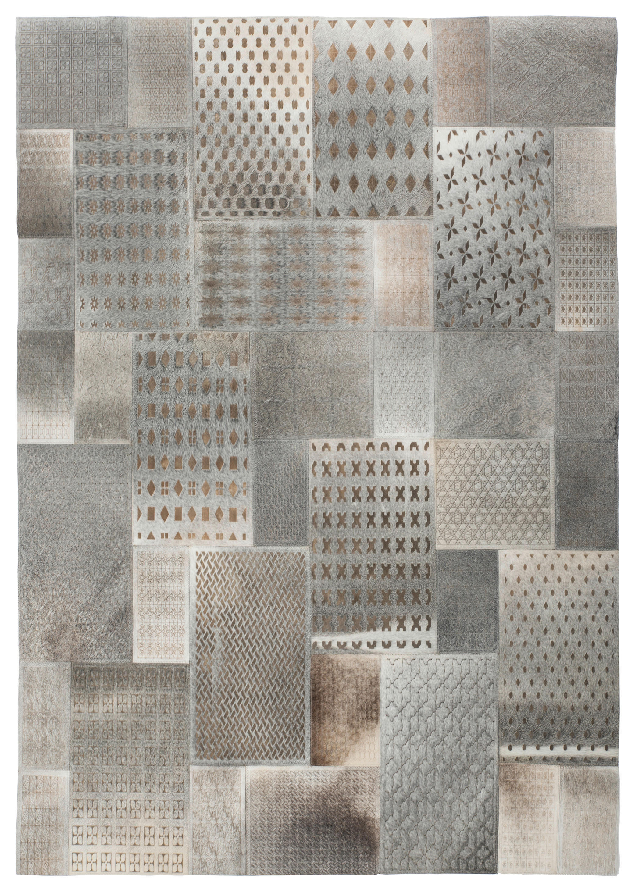 Kayoom Kurzflorteppich Gleam 560 silber B/L: ca. 160x230 cm Gleam 560 - silber/grau (160,00/230,00cm) - Kayoom