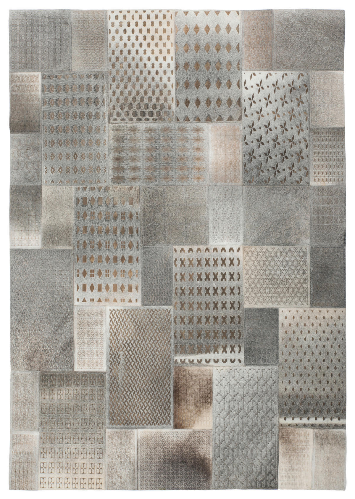 Kayoom Kurzflorteppich Gleam 560 silber B/L: ca. 160x230 cm Gleam 560 - silber/grau (160,00/230,00cm) - Kayoom