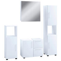 Badezimmer-Set Flandu weiß B/H/T: ca. 61x51x32 cm Flandu - weiß (61,00/51,00/32,00cm) - VCM Möbel