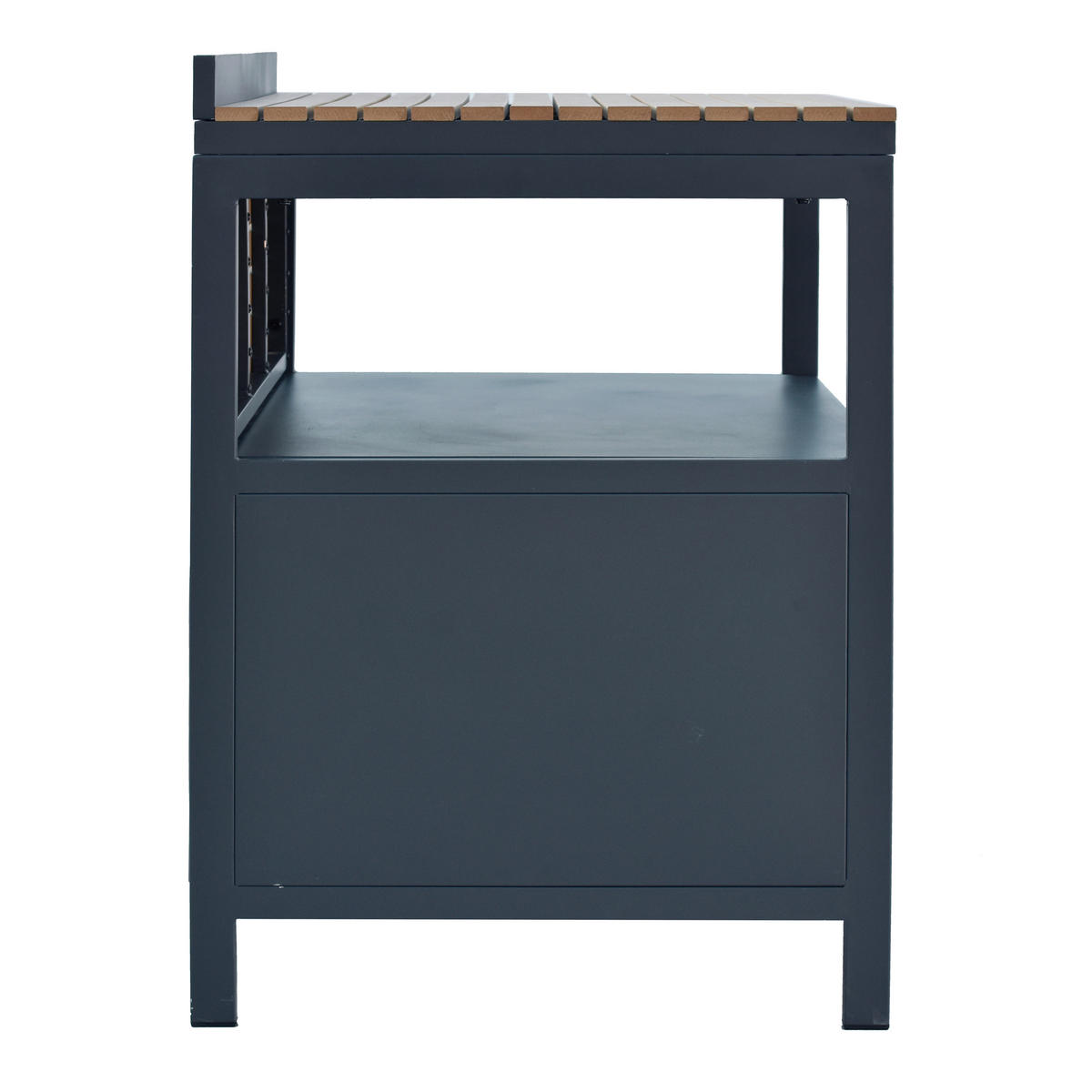 POCOline Outdoor-Küchenmodul natur Aluminium B/H/L: ca. 83,5x89x61,5 cm Outdoor-Küchenmodul - natur/anthrazit (61,50/83,50/89,00cm) - POCOline