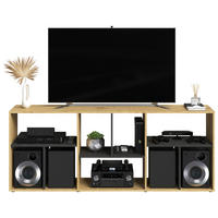 Regal  Eiche Artisan Nachbildung B/H/T: ca. 186x71x33 cm Novo_4_TV-Regal 295-004 - Eiche (186,00/71,00/33,00cm)