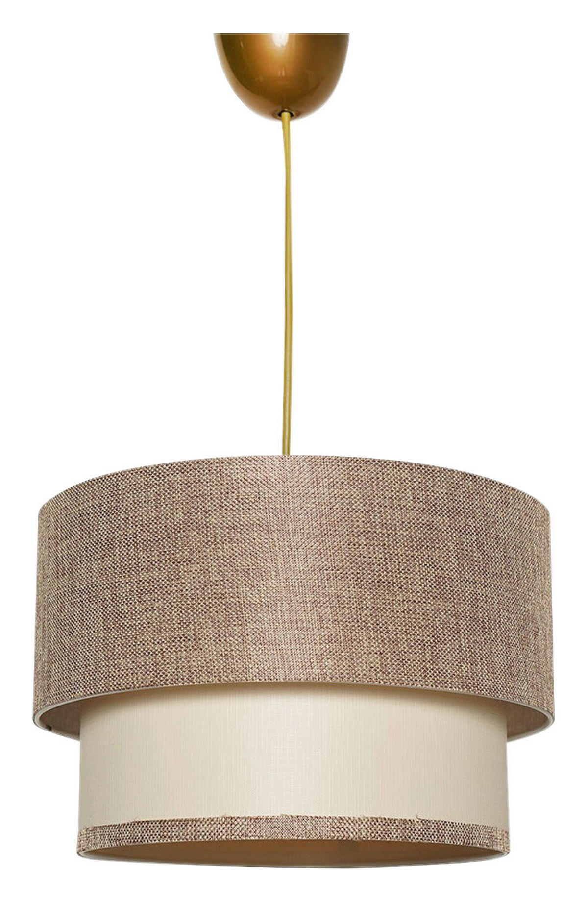 Opviq Pendelleuchte beige creme Stoff B/H/T/L/D: ca. 30x65x30x30x30 cm E27 1 Brennstellen Pendelleuchte_SP288 - beige/creme (30,00/30,00/65,00cm) - Opviq