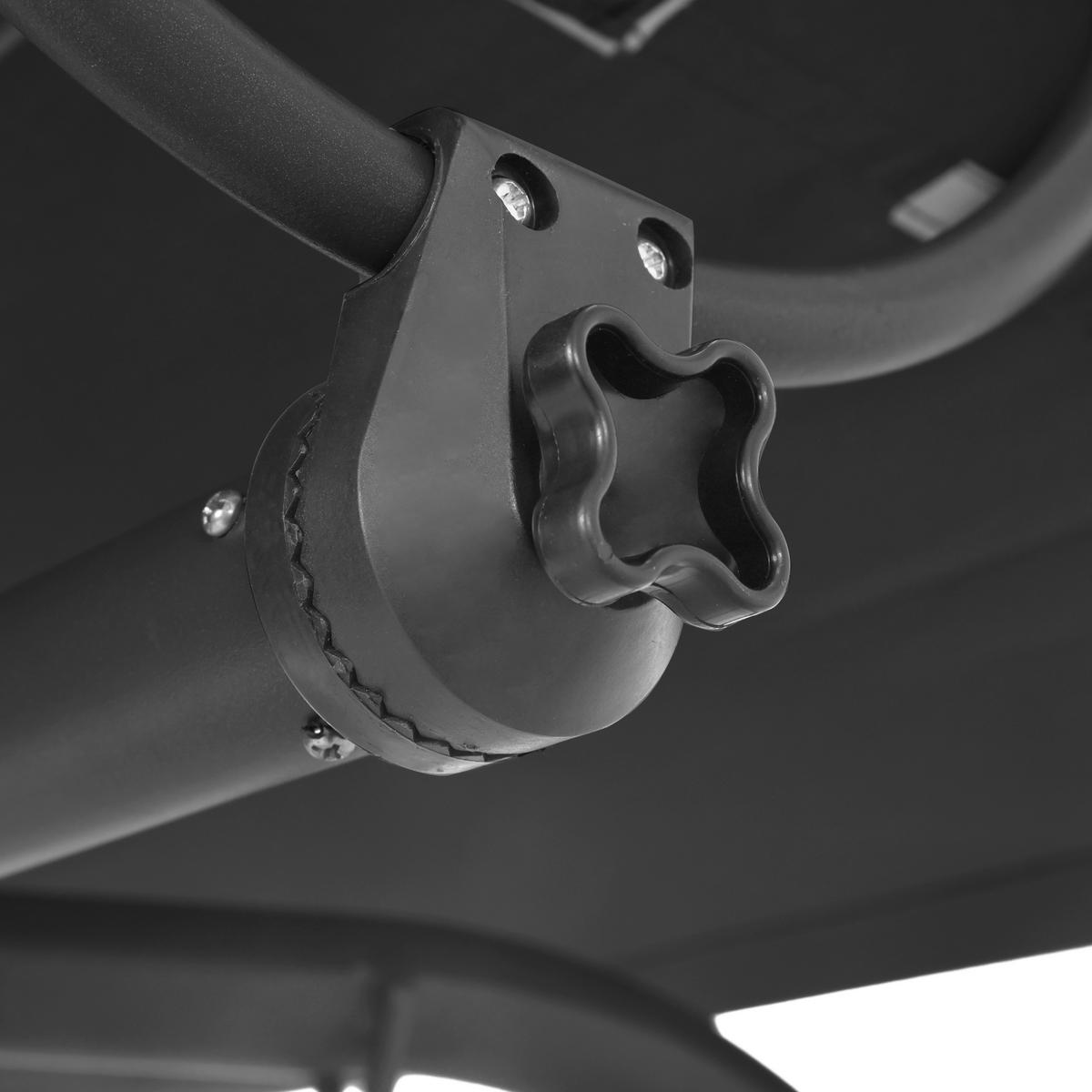 POCOline Hollywoodschaukel hellgrau Stahl B/H/L: ca. 151x195x220 cm Hollywoodschaukel - hellgrau/dunkelgrau (220,00/151,00/195,00cm) - POCOline