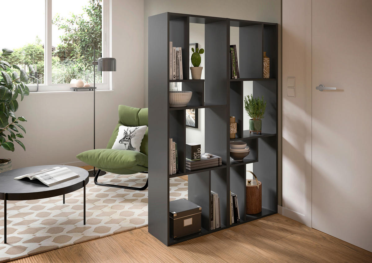 Regal Tommy grau B/H/T: ca. 159x54x28 cm Tommy - grau (159,00/54,00/28,00cm)