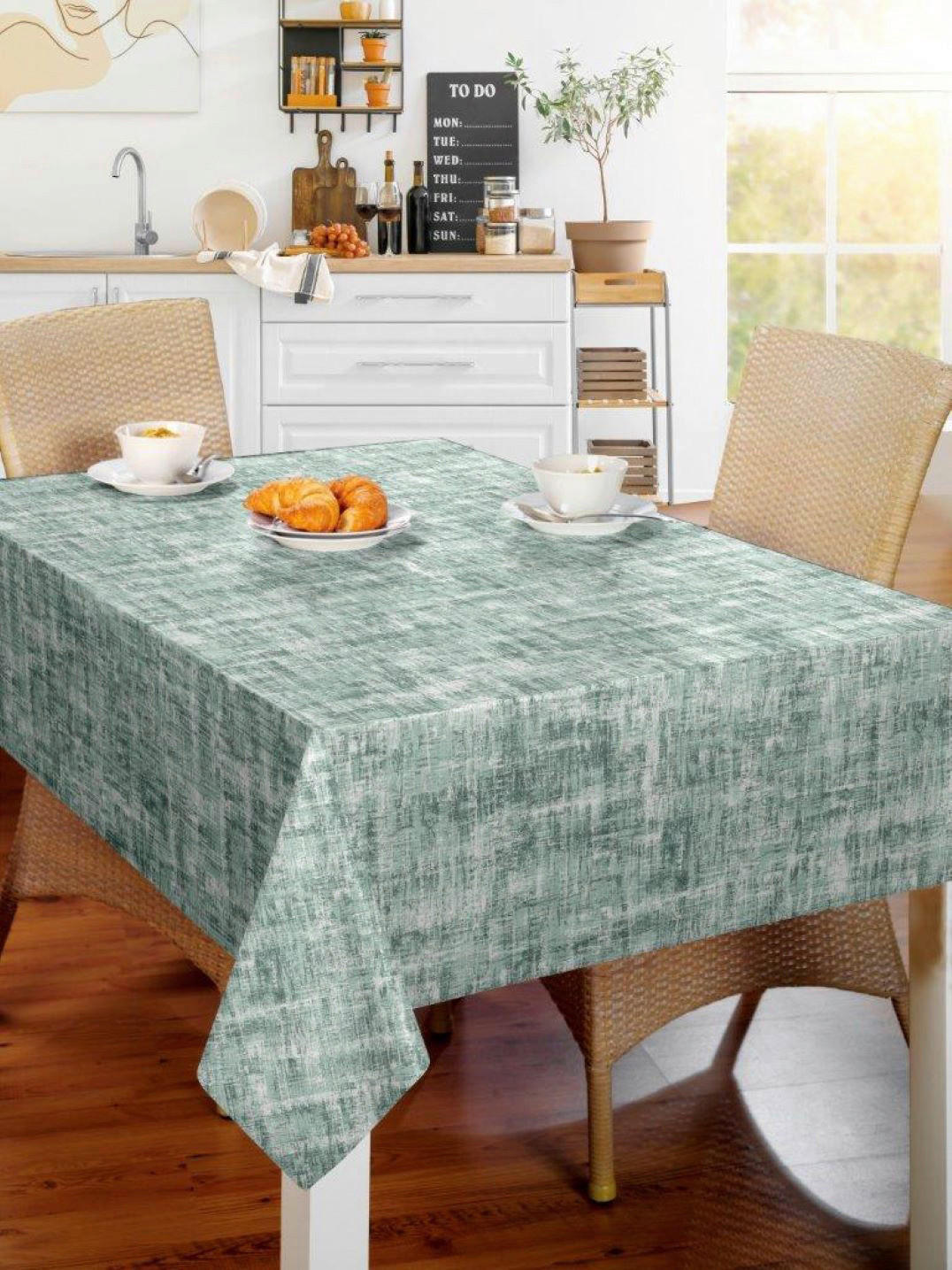 Milano Abwaschbarer Tischbelag Wall Art grün B: ca. 140 cm Wall Art - grün (140,00cm) - Milano