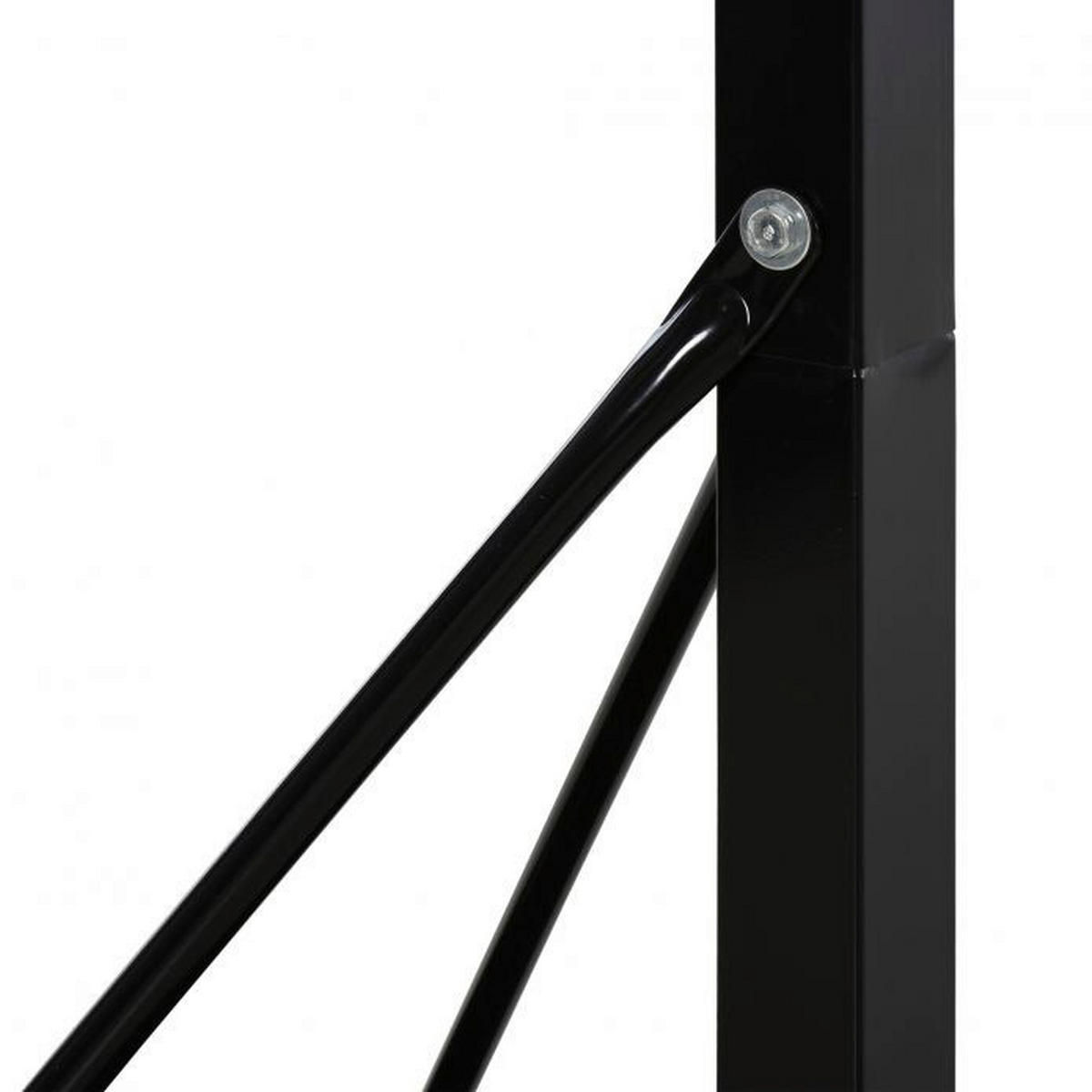 HOMCOM Basketballkorb schwarz H/L: ca. 350x86 cm Basketballkorb - schwarz (86,00cm) - HOMCOM