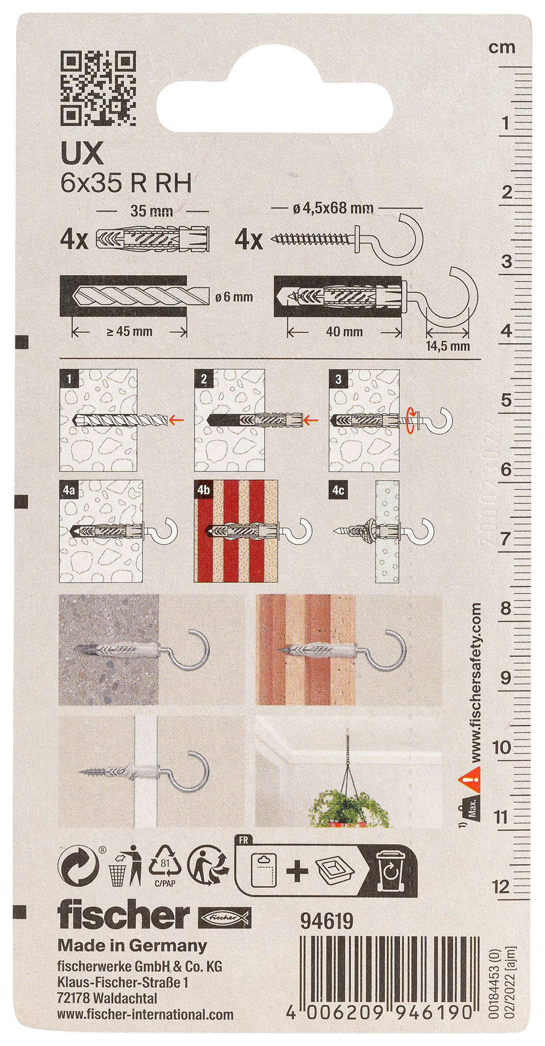 fischer Dübel- und Hakenset Dübel-/u.Rundhakenset_fischer - fischer