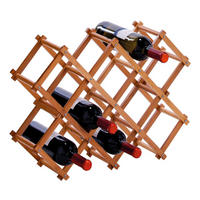 Zeller Weinregal für 10 Flaschen natur Bambus B/H/L: ca. 15x38x54 cm Weinregal_10_Flaschen - natur (54,00/15,00/38,00cm) - Zeller