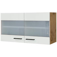 Hängeschrank Avila Magnolie matt B/H/T: ca. 100x54,8x32 cm Avila - schwarz/Oak (100,00/54,80/32,00cm) - Flex-Well
