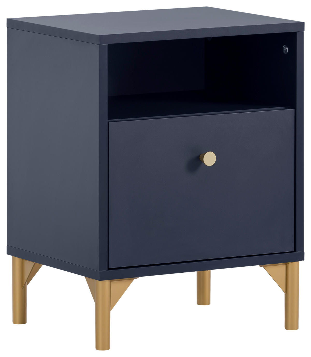 Nachtkonsole Alfa blau B/H/T: ca. 40,3x53,2x33,5 cm Alfa - blau (40,30/53,20/33,50cm) - Möbelpartner