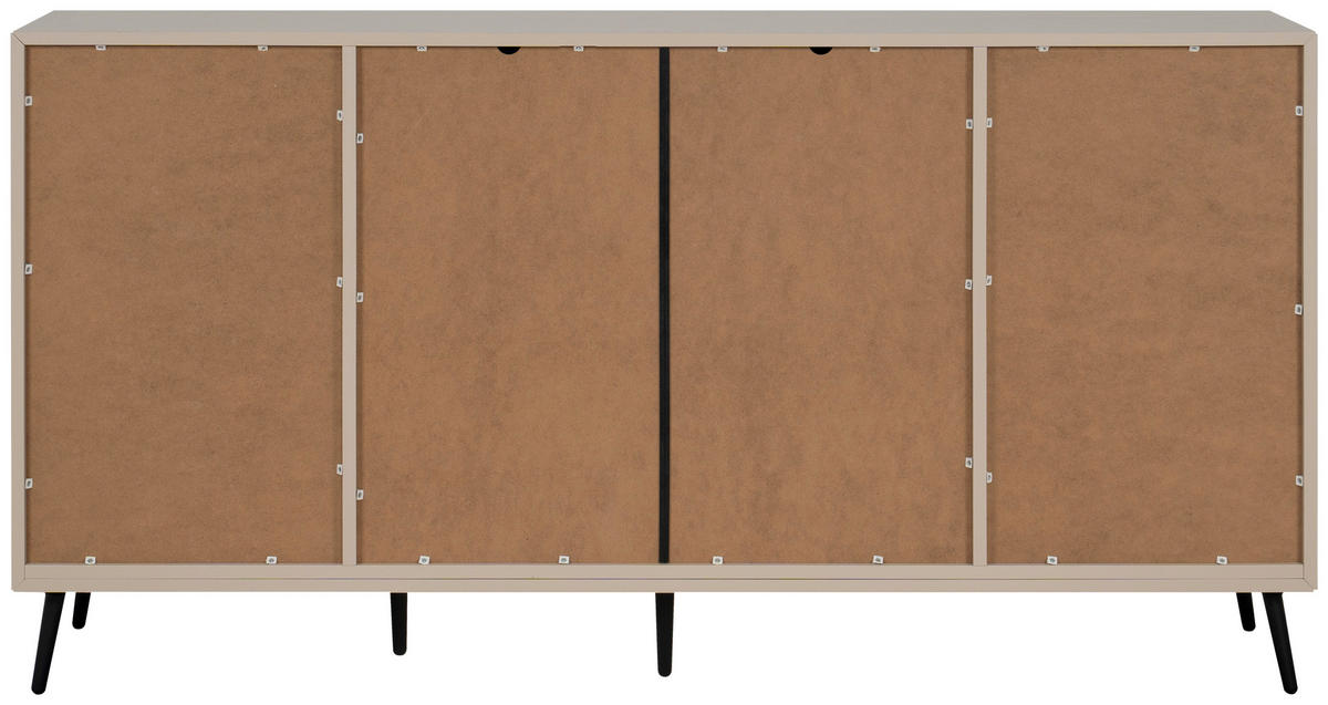 Sideboard Arona sand schwarz B/H/T: ca. 175x90x38 cm Arona - sand/schwarz (175,00/90,00/38,00cm)