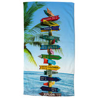 Strandtuch Beach sign Multi Polyester B/L: ca. 100x180 cm Beach sign - Multi (100,00/180,00cm) - Good Morning
