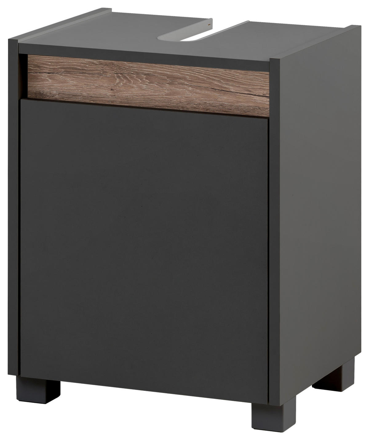 Waschbeckenunterschrank Cosmo anthrazit B/H/T: ca. 41,8x54,6x33 cm Cosmo - anthrazit (41,80/54,60/33,00cm) - Möbelpartner